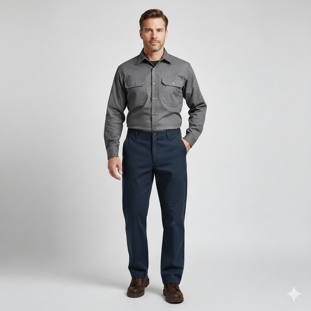Workrite FR Nomex Navy Blue Work Pants Men's‎ Size 44x36 Arc Rated ATPV 7.0